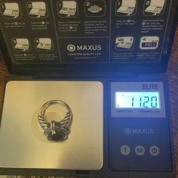 925 Sterling Silver and 14k gold smoky quartz Town and Country Ring size 7 - Picture 14 of 14